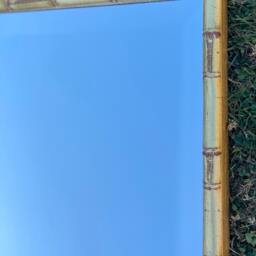 Bevelled Gilt Gold Bamboo Mirror, Bespoke Made To Order - thumbnail 3