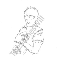 Christian New Dad Christmas Gift - May The Lord Bless You Scripture Wall Art - thumbnail 2