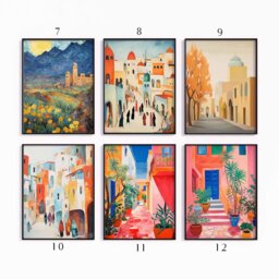 Iran Travel Poster Set, Iranian Prints, Floral Art, Islamic Decor, Folk Art Poster, Gallery Wall, Gift, A1/A2/A3/A4 - thumbnail 2