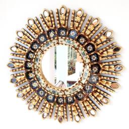 "Peruvian Mirrors - ""Black Eye 45cm" - thumbnail 1