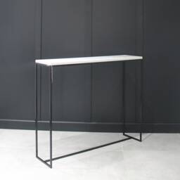 Mild Steel Framed Console Table With Stone Worktop - thumbnail 3