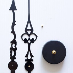 Diy Clock Mechanism + Extra-Long, Large, Chiseled Hands - 25/30cm - thumbnail 4
