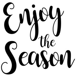Enjoy The Season Printable, Black & White, Inspirational Quote Print, Farmhouse Wall Decor, Printable Wisdom - thumbnail 2