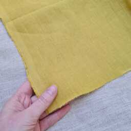Yellow Linen Pillowcases Washed Fabric - thumbnail 2