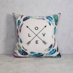 Feathers Love Pillow Cover, Cushion Covers, Cushion, Throw Pillow, Christmas Gift Idea, Baby Room - thumbnail 3