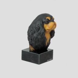 Cavalier King Charles Spaniel, Dog Marble Statue, Painted, Limited Edition, Make Your Own Artdog - thumbnail 3