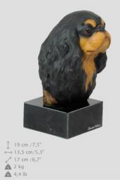 Cavalier King Charles Spaniel, Dog Marble Statue, Painted, Limited Edition, Make Your Own Artdog