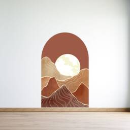 Abstract Arch , Headboard Cover Decal Scenery Art Landscape Wall Mural - Thevinylcreations - thumbnail 3