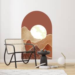 Abstract Arch , Headboard Cover Decal Scenery Art Landscape Wall Mural - Thevinylcreations - thumbnail 1