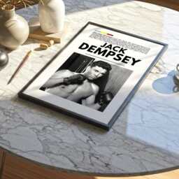 Jack Dempsey Boxing Poster Vintage Fight Art Print - thumbnail 2