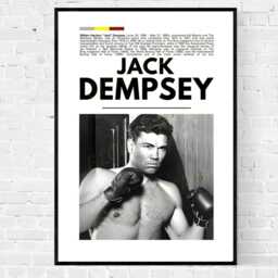 Jack Dempsey Boxing Poster Vintage Fight Art Print - thumbnail 3