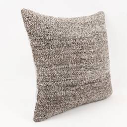 Vintage Turkish Kilim Pillow Cover Handwoven Wool, 18x18 - thumbnail 3