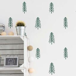 Tree Wall Decals - Nursery Decals, Pine Woodland Decor, Forest - thumbnail 2