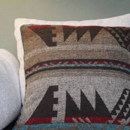 Rustic Bohemian Pillow Cover - Geometric Southwest Decor - thumbnail 3
