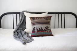 Rustic Bohemian Pillow Cover - Geometric Southwest Decor - thumbnail 1
