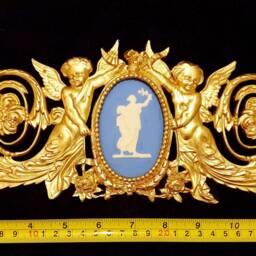 Large Gilt Gold Or White French Style Decorative Wall Furniture Moulding Pediment Plastic Decoration - thumbnail 3