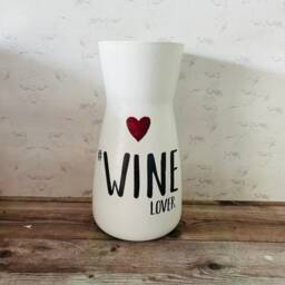 Wine Lovers Flower Vase, Themed Gifts, Gifts For Lovers - thumbnail 2
