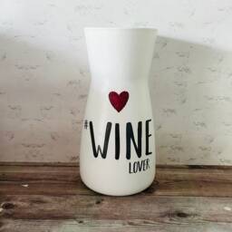 Wine Lovers Flower Vase, Themed Gifts, Gifts For Lovers - thumbnail 3