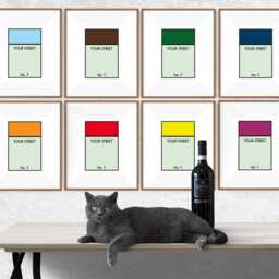 Personalised Board Game Poster. Custom Property Home Decor Gift Idea Any Street Name Number Prints New Card Gift - thumbnail 3