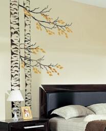 Large Tree Stencil Beautiful Birches - Reusable Stencils For Walls Wall Stencils Diy Home Decor Stencil - thumbnail 3