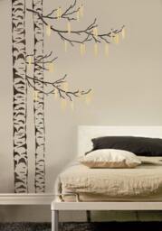 Large Tree Stencil Beautiful Birches - Reusable Stencils For Walls Wall Stencils Diy Home Decor Stencil - thumbnail 1