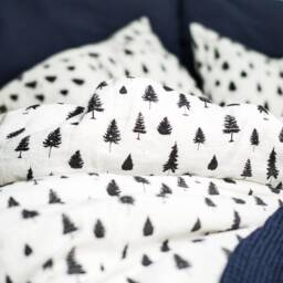Pine Tree Pillowcase. Unique Christmas Tree Print With Pines & Spruces. Standard, Queen, King, Body, Euro Sham & Custom Size Pillow Cover - thumbnail 4