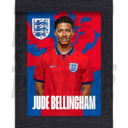 England Bellingham 22/23 Away Headshot Poster - Officially Licensed Product A4/A3 + Framed Option - thumbnail 2