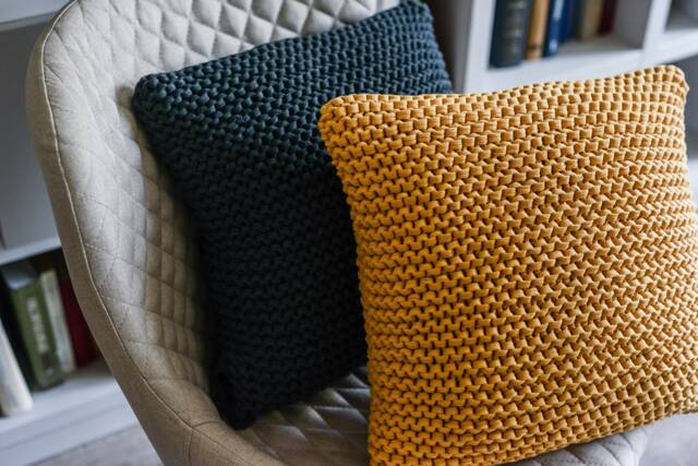 Knitted Throw Pillow Cover Chunky Crochet Cushion Baby Couch Cushion Chair Custom Sofa Daybed - image 1