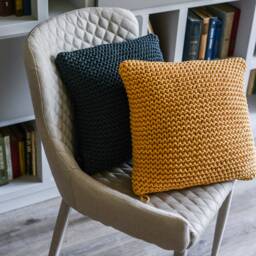 Knitted Throw Pillow Cover Chunky Crochet Cushion Baby Couch Cushion Chair Custom Sofa Daybed - thumbnail 2