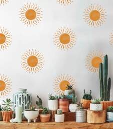 Sun Wall Decals Watercolor Boho Polka Removable Stickers Lf144 - thumbnail 1