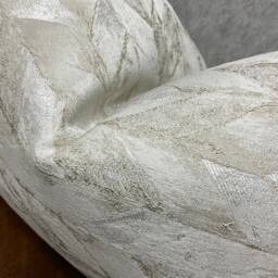 "Exclusive Collection Convex Stone Natural Champagne Geometric Design Cushion Cover, Pillow Cover Size 12"" X 20" - thumbnail 3