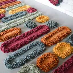 Mid Century Modern Decor - Fiber Art Wall Hanging - thumbnail 3