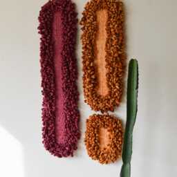 Mid Century Modern Decor - Fiber Art Wall Hanging - thumbnail 2
