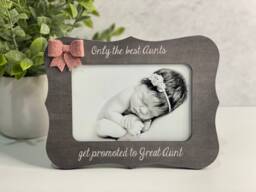 Great Aunt Gift Birthday For Picture Frame For Nana Only The Best Aunts Get Promoted To - thumbnail 1