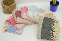 Beach Towel, Peshtemal High Quality Organic Turkish Towel Soft Blue-Red-Burgundy-Fuchsia-Gray-Beige-Black Towels Code Iso-Nfs
