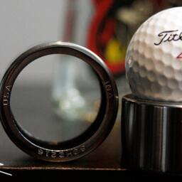 Ultra Premium Polished Autographed Golf Ball Display Autograph Steel Stand - thumbnail 3