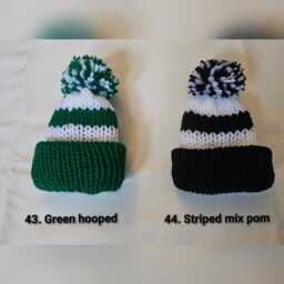 Football/Rugby Colours Christmas Santa Knitted Bobble Hat Chocolate Orange Covers - Stocking Fillers Secret - thumbnail 4