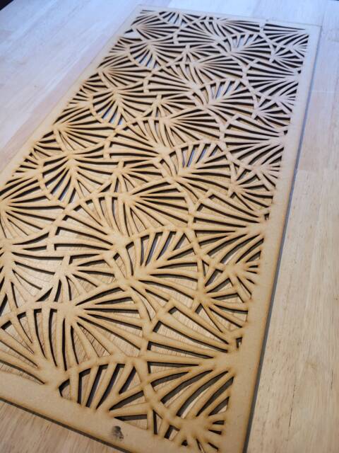 Monstera Leaf Radiator Cover Screen Laser Cut Mdf Wall Art 0046 - image 1