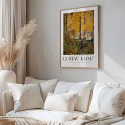 Gustav Klimt, Klimt Poster, Museum Exhibition Wallart Print, Poster Tree Of Life, Forest - thumbnail 2