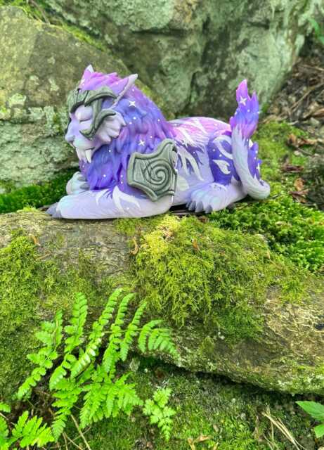 xl Purple Ghost Of The Pridemother Feral Druid 24cm 3D Printed Figure - image 1