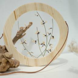 Wall Decor Set - Pressed Flower Art Botanicals Wall Framed Frame Round Framed - thumbnail 3