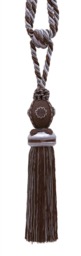 "D??copro Curtain & Drapery Tassel Tieback, Length 10"" - 25cm, Spread 30"