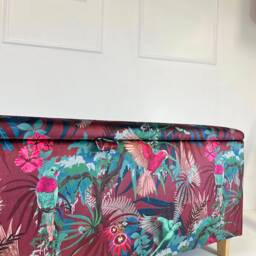 Ottoman in Becca Who Velvet Rainforest Rush Fever - thumbnail 4