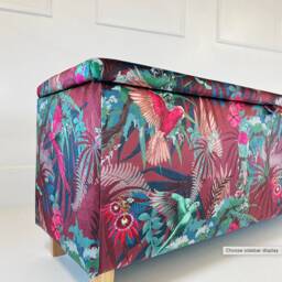Ottoman in Becca Who Velvet Rainforest Rush Fever - thumbnail 3