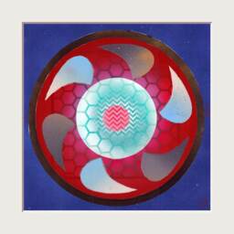 Power Wheel 4 Urban Mandala Wall Painting Inspired By Los Angeles. Bright Joyful Harmonious Abstract Decor. Geometric Cyclic Healing Visual - thumbnail 2
