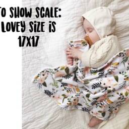 Rainbow Minky Lovey, Boho Baby Security Blanket - thumbnail 3