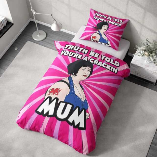 Crackin Mum Single Duvet Cover Funny Gift Mothers Day Present Bedroom Bedding Home Decor For From Daughter - image 1