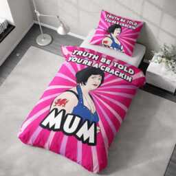 Crackin Mum Single Duvet Cover Funny Gift Mothers Day Present Bedroom Bedding Home Decor For From Daughter - thumbnail 1