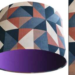 Geometric Lampshade Art Deco Style, Contemporary Home Lighting - thumbnail 4