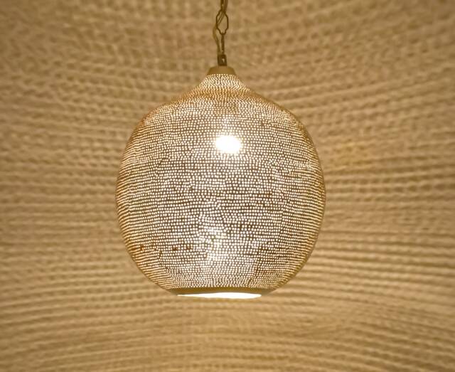 Moroccan Pendant Light, Lamp, Lighting, Ceiling Light, Handmade Engraved Brass Lamps - image 1